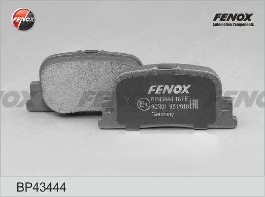 Fenox BP43444 - Kit pastiglie freno, Freno a disco autozon.pro