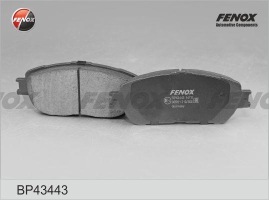 Fenox BP43443 - Kit pastiglie freno, Freno a disco autozon.pro