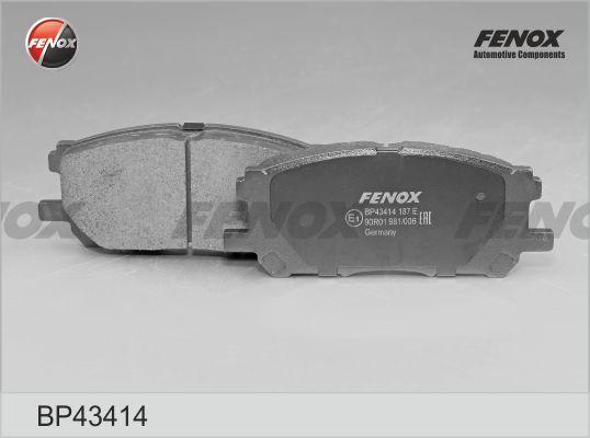 Fenox BP43414 - Kit pastiglie freno, Freno a disco autozon.pro