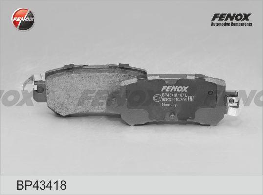 Fenox BP43418 - Kit pastiglie freno, Freno a disco autozon.pro