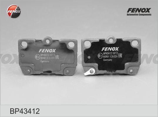 Fenox BP43412 - Kit pastiglie freno, Freno a disco autozon.pro