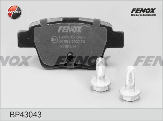 Fenox BP43043 - Kit pastiglie freno, Freno a disco autozon.pro