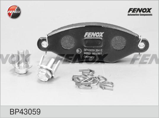 Fenox BP43059 - Kit pastiglie freno, Freno a disco autozon.pro