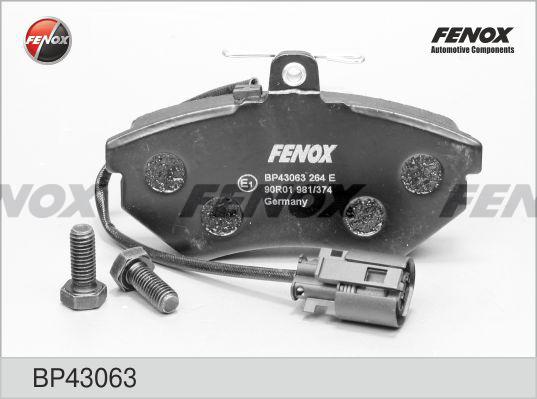 Fenox BP43063 - Kit pastiglie freno, Freno a disco autozon.pro