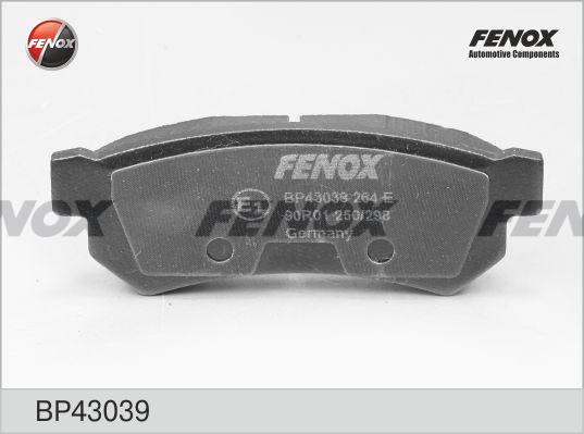 Fenox BP43039 - Kit pastiglie freno, Freno a disco autozon.pro