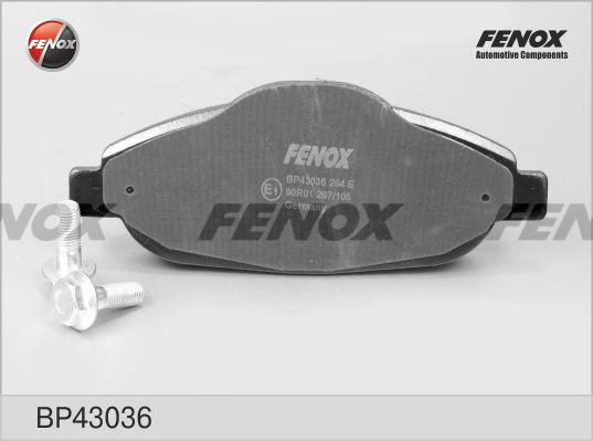 Fenox BP43036 - Kit pastiglie freno, Freno a disco autozon.pro