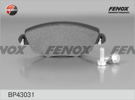 Fenox BP43031 - Kit pastiglie freno, Freno a disco autozon.pro