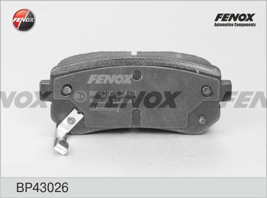 Fenox BP43026 - Kit pastiglie freno, Freno a disco autozon.pro