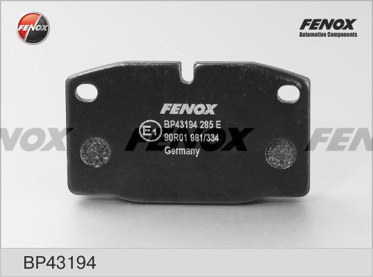 Fenox BP43194 - Kit pastiglie freno, Freno a disco autozon.pro