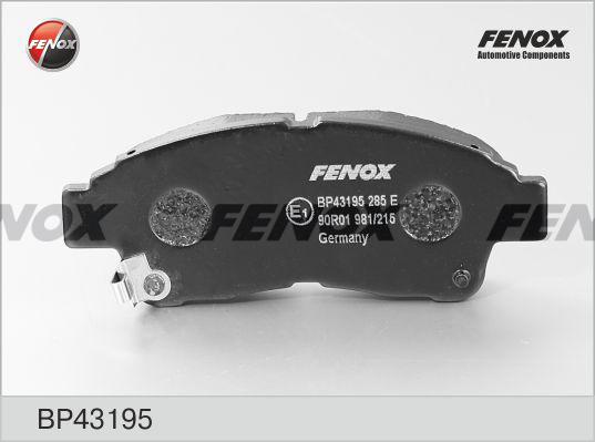 Fenox BP43195 - Kit pastiglie freno, Freno a disco autozon.pro