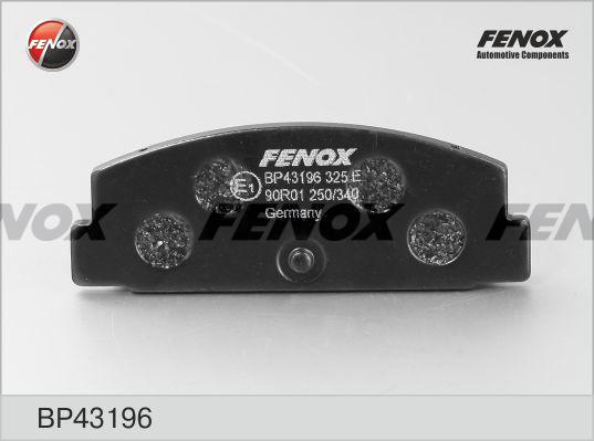 Fenox BP43196 - Kit pastiglie freno, Freno a disco autozon.pro