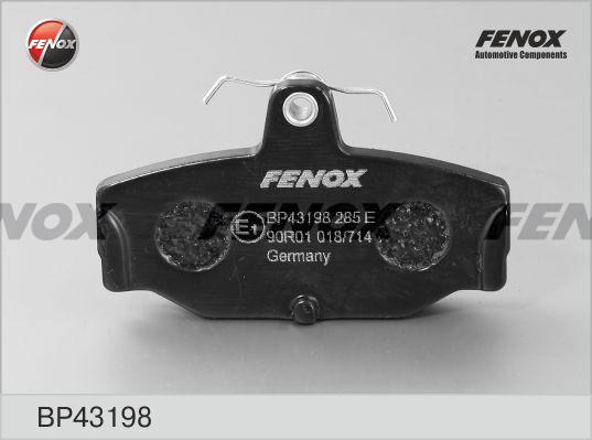 Fenox BP43198 - Kit pastiglie freno, Freno a disco autozon.pro