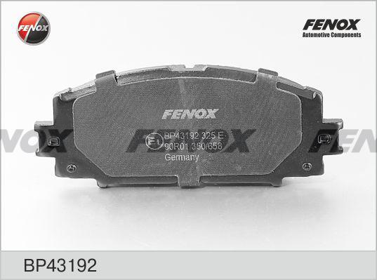 Fenox BP43192 - Kit pastiglie freno, Freno a disco autozon.pro