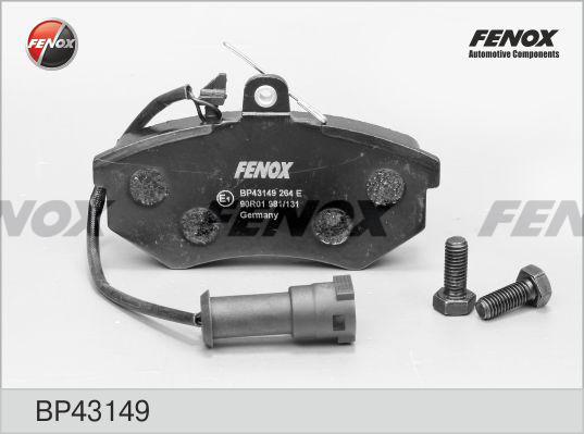 Fenox BP43149 - Kit pastiglie freno, Freno a disco autozon.pro