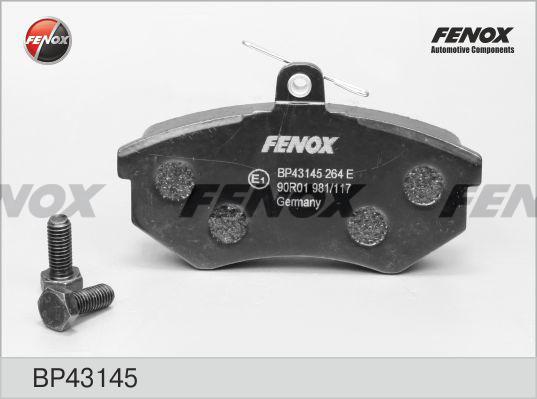 Fenox BP43145 - Kit pastiglie freno, Freno a disco autozon.pro