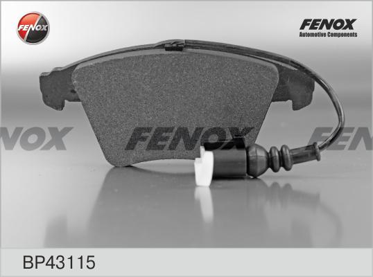 Fenox BP43115 - Kit pastiglie freno, Freno a disco autozon.pro