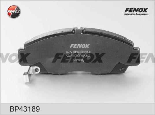 Fenox BP43189 - Kit pastiglie freno, Freno a disco autozon.pro