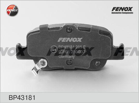 Fenox BP43181 - Kit pastiglie freno, Freno a disco autozon.pro