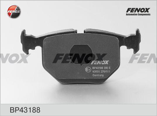 Fenox BP43188 - Kit pastiglie freno, Freno a disco autozon.pro