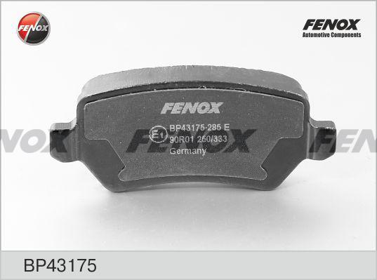 Fenox BP43175 - Kit pastiglie freno, Freno a disco autozon.pro