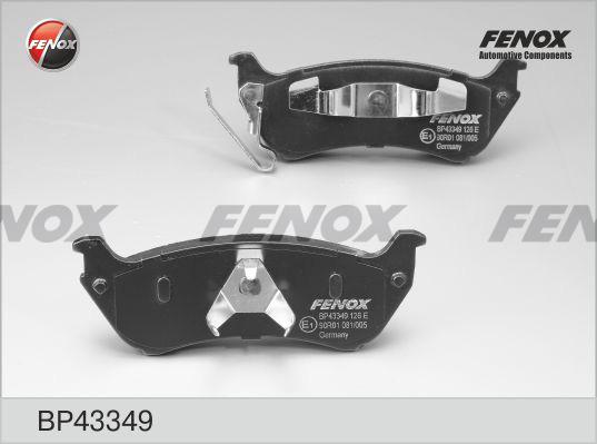 Fenox BP43349 - Kit pastiglie freno, Freno a disco autozon.pro