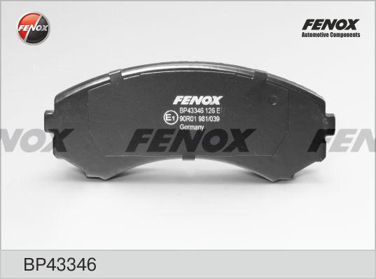 Fenox BP43346 - Kit pastiglie freno, Freno a disco autozon.pro