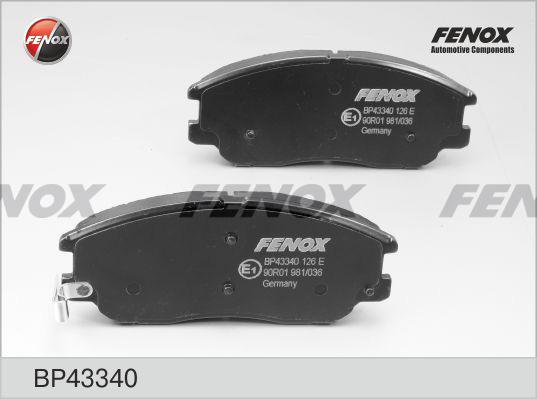 Fenox BP43340 - Kit pastiglie freno, Freno a disco autozon.pro