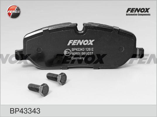 Fenox BP43343 - Kit pastiglie freno, Freno a disco autozon.pro