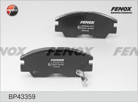 Fenox BP43359 - Kit pastiglie freno, Freno a disco autozon.pro