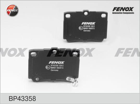 Fenox BP43358 - Kit pastiglie freno, Freno a disco autozon.pro