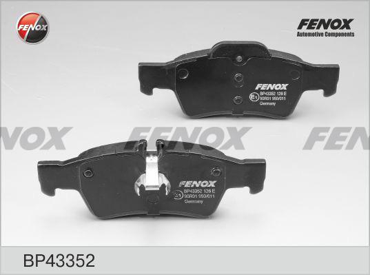 Fenox BP43352 - Kit pastiglie freno, Freno a disco autozon.pro