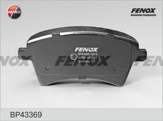 Fenox BP43369 - Kit pastiglie freno, Freno a disco autozon.pro