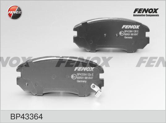 Fenox BP43364 - Kit pastiglie freno, Freno a disco autozon.pro