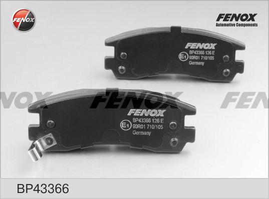 Fenox BP43366 - Kit pastiglie freno, Freno a disco autozon.pro