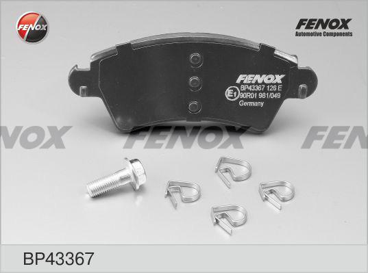 Fenox BP43367 - Kit pastiglie freno, Freno a disco autozon.pro