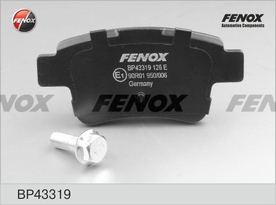 Fenox BP43319 - Kit pastiglie freno, Freno a disco autozon.pro