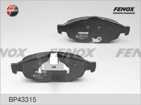 Fenox BP43315 - Kit pastiglie freno, Freno a disco autozon.pro