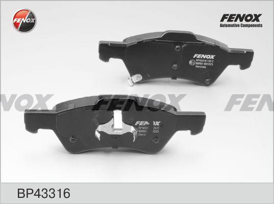 Fenox BP43316 - Kit pastiglie freno, Freno a disco autozon.pro