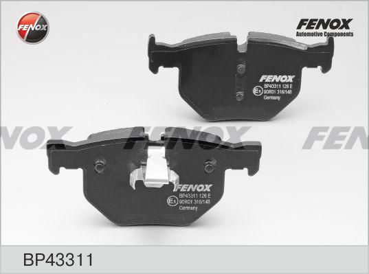 Fenox BP43311 - Kit pastiglie freno, Freno a disco autozon.pro