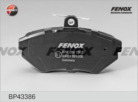 Fenox BP43386 - Kit pastiglie freno, Freno a disco autozon.pro