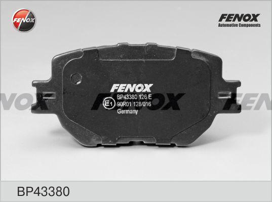 Fenox BP43380 - Kit pastiglie freno, Freno a disco autozon.pro