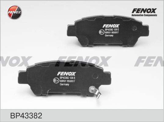 Fenox BP43382 - Kit pastiglie freno, Freno a disco autozon.pro