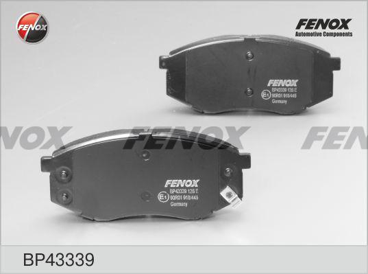 Fenox BP43339 - Kit pastiglie freno, Freno a disco autozon.pro