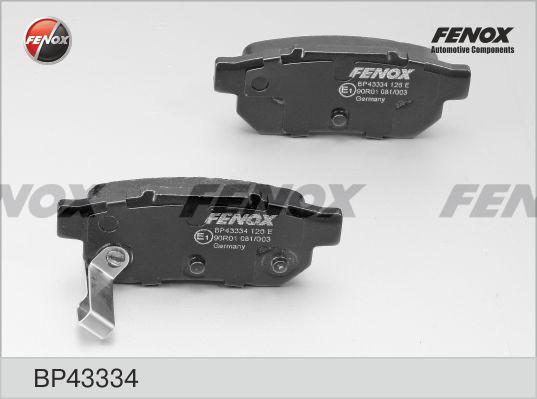 Fenox BP43334 - Kit pastiglie freno, Freno a disco autozon.pro