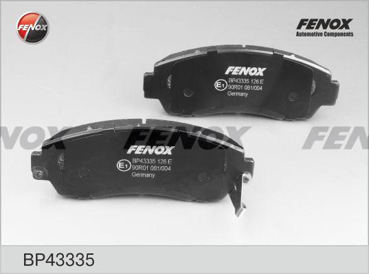 Fenox BP43335 - Kit pastiglie freno, Freno a disco autozon.pro