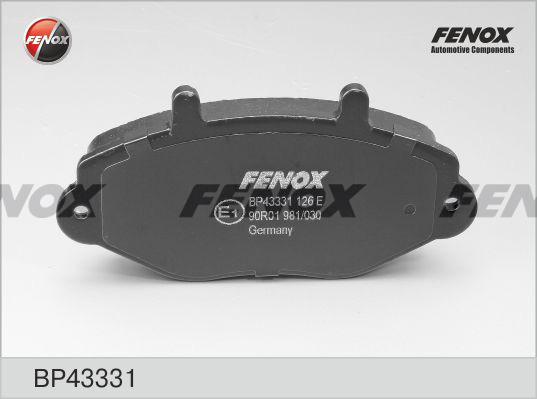 Fenox BP43331 - Kit pastiglie freno, Freno a disco autozon.pro