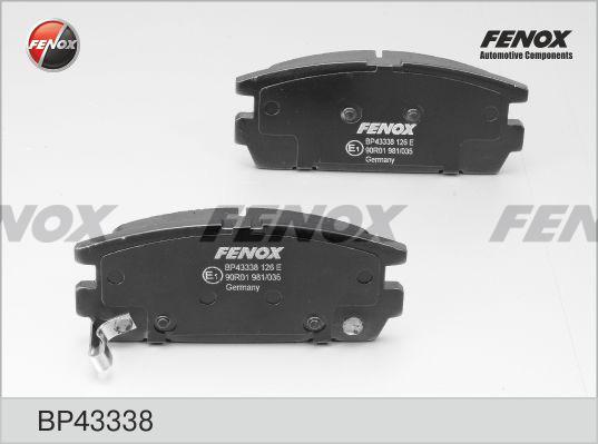 Fenox BP43338 - Kit pastiglie freno, Freno a disco autozon.pro