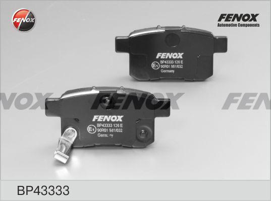 Fenox BP43333 - Kit pastiglie freno, Freno a disco autozon.pro