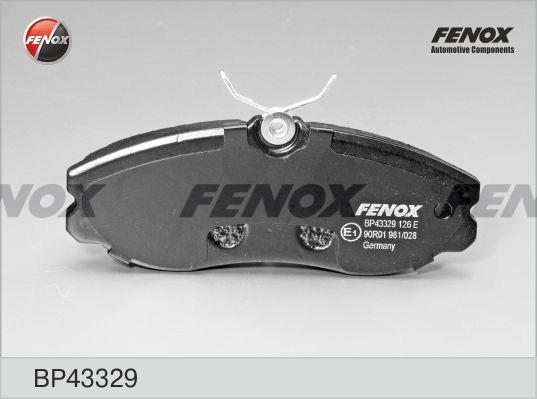 Fenox BP43329 - Kit pastiglie freno, Freno a disco autozon.pro