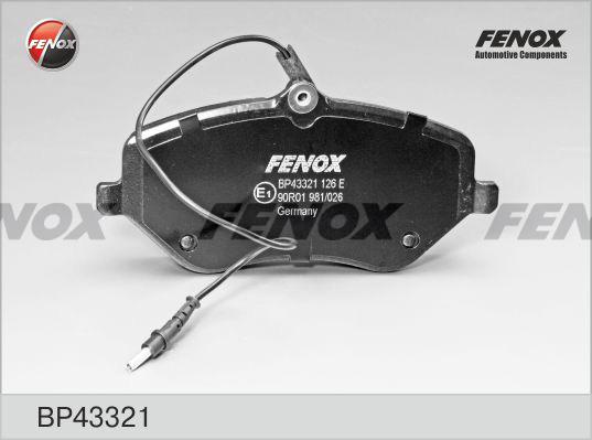 Fenox BP43321 - Kit pastiglie freno, Freno a disco autozon.pro